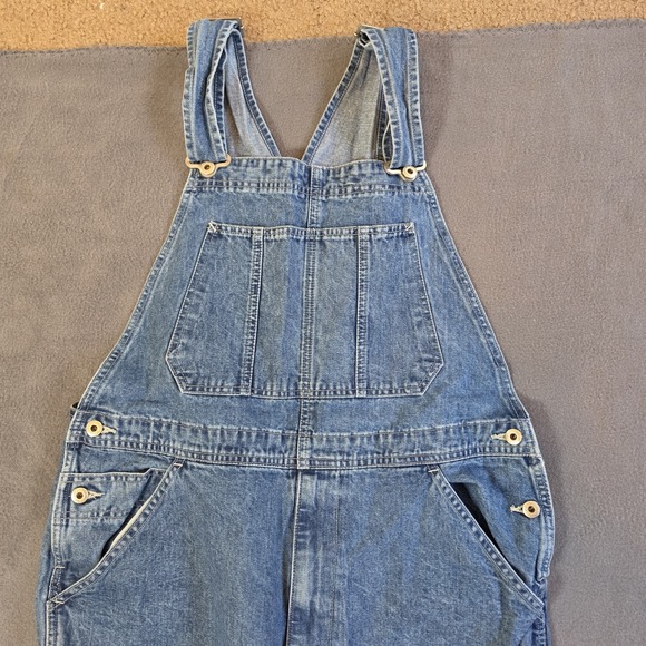 GAP Bib Carpenter Overalls Vintage ? Good Condition Zip Fly Adult Men's Sz LARGE - Picture 3 of 9